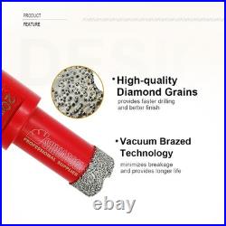 SHDIATOOL Diamond Core Drill Bit Grinder Hole Saw 5pcs Tile Drill Bit Ceramic