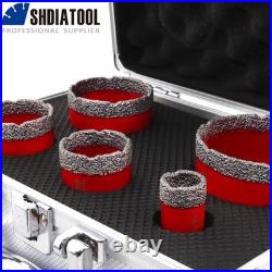 SHDIATOOL Diamond Core Drill Bit Grinder Hole Saw 5pcs Tile Drill Bit Ceramic