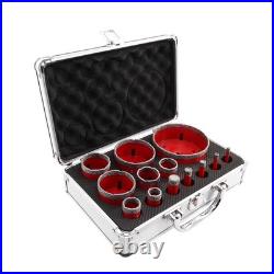 SHDIATOOL Diamond Drill Core Bit for Dekton Ceramic Porcelain Tile 13pcs 6-100mm