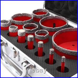 SHDIATOOL Diamond Drill Core Bit for Dekton Ceramic Porcelain Tile 13pcs 6-100mm