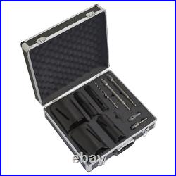 Sealey Diamond 5 Core Kit (Ø38, 52,65, 117, 127mm Cores with Adaptors)
