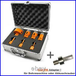 Set 7-tlg +1 Adapter M14 Diamond Drill Bit Core for Bolt Machine Ø 6mm 68mm