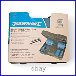 Silverline Diamond Core Drill Bit Set 38mm 52mm 65mm 117mm 127mm 868616 NEW