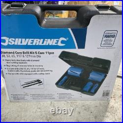 Silverline Diamond Core Drill Kit 5-core 12pce