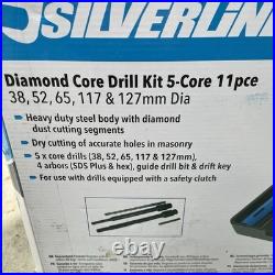 Silverline Diamond Core Drill Kit 5-core 12pce