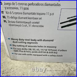 Silverline Diamond Core Drill Kit 5-core 12pce