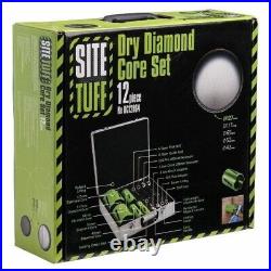 Site Tuff Diamond 12 Piece Dry Diamond Core Set Free & Fast Delivery