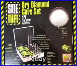 Site Tuff Dry Diamond Core Set 12 Piece In Case 1 item Used Home DIY