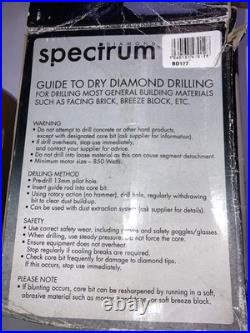 Spectrum BD127 127mm x 150mm 1/2 BSP Dry Diamond Core Drill c/w Adaptor Pilot