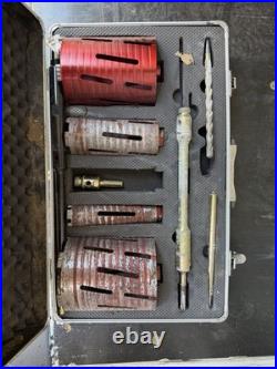 Spectrum FX MS5 Core Drill Hole Saw Kit Diamond Core Bits Set in Case