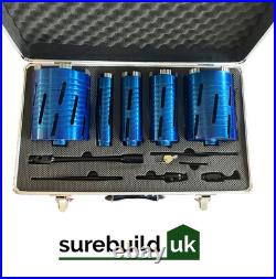 Surebuild UK Trade 11 Piece Diamond Core Drill Bit & Accessories Set, SBDC11PCE