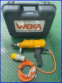 WEKA DK1603 110v Diamond Core Drill With Case And Spanner Set £400 + VAT