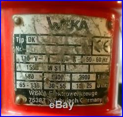 Weka DK1203 Core drill 110v, Diamond drill