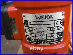 Weka DK13 Hand Held Three Speed Diamond Core Drill DK32 DK17 Marcrist hilti dk16