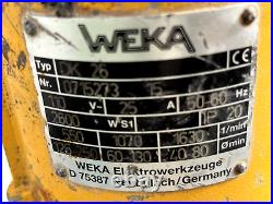 Weka DK26 110v Diamond Core Drill Drilling Rig & Stand
