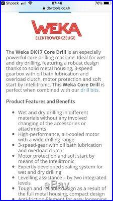 Weka dk17 core drill Diamond drilling