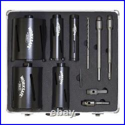 Worksafe WDCKIT5 Diamond 5 Core Kit (38,52,65,117,127mm Cores with Adaptors)